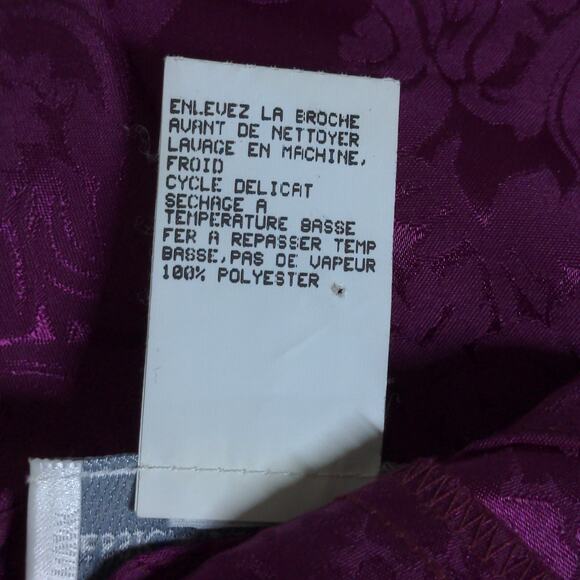 VTG Jessica McClintock Gunne Sax Fit & Flare Dress Damask Purple Juniors 7/8 New - Picture 11 of 16